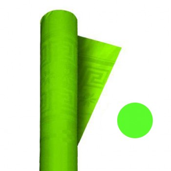 Coordinato Verde Lime - Tovaglia Damascata in Carta - 20 x 7 mt.