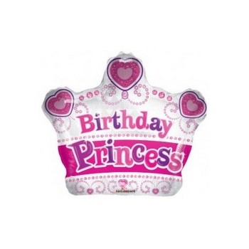 Palloncino Mylar Mini Shape Princess Crown - 30 cm.