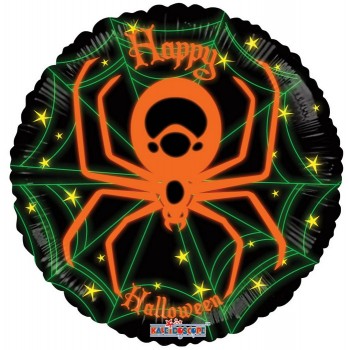 Palloncino Mylar 45 cm. Halloween Spider Neon Gellibean