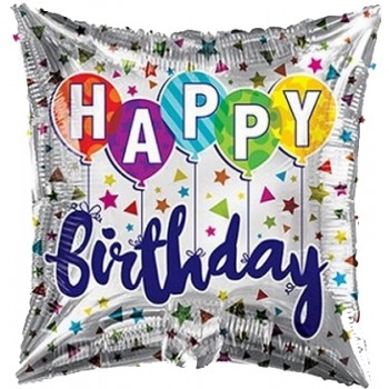 Palloncino Mylar 45 cm. Q - Birthday Latex Balloons