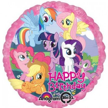 Palloncino Mylar 45 cm. Happy Birthday My Little Pony