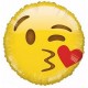 Palloncino Mylar 45 cm. Smiley Kiss Balloon Emoji