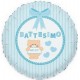 Palloncino Mylar 45 cm. Bimbo - Battesimo Baby Bear Azzurro