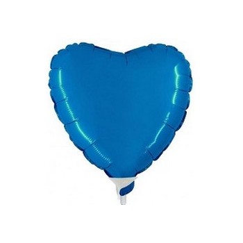 Palloncino Mylar Micro 10 cm. Cuore Blu