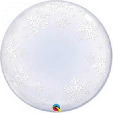 Palloncino Bubble 61 cm. Fiochi di Neve