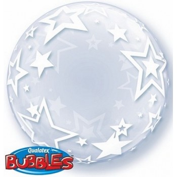 Palloncino Bubble 61 cm. Stelle