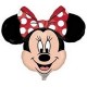 Palloncino Mylar Mini Shape Minnie Mouse Red - 27 cm.