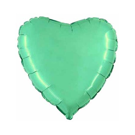 Palloncino Mylar 45 cm. Cuore Verde Tiffany