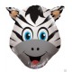 Palloncino Mylar Mini Shape 35 cm. Zebra Head