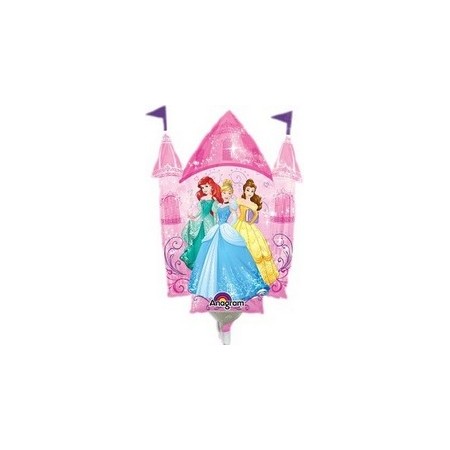 Palloncino Mylar Mini Shape Princesses Castle Disney - 35 cm.