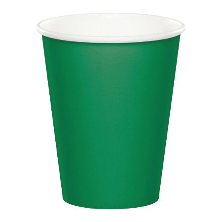Coordinato Verde Smeraldo - Bicchiere Carta 266 ml. - 8 pz.