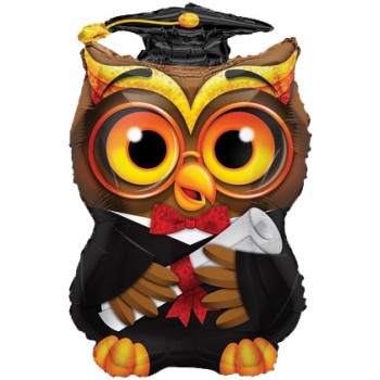 Palloncino Mylar 60 cm. Graduation Owl