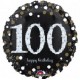 Palloncino Mylar 45 cm. 100° Radiant Birthday