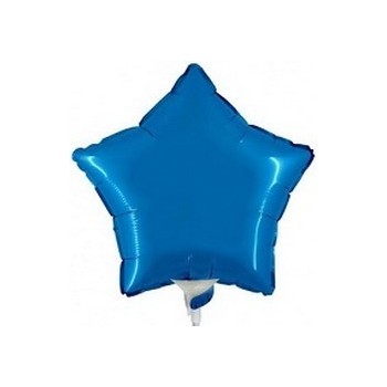Palloncino Mylar Mini Shape 23 cm. Stella Blu
