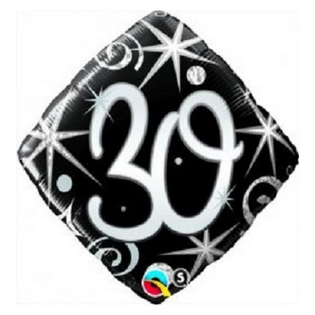 Palloncino Mylar 45 cm. 30° Elegant Sparkle Swirl