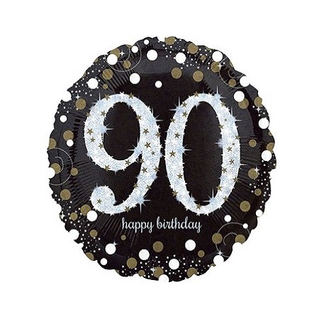 Palloncino Mylar 45 cm. 90° Sparkling Birthday
