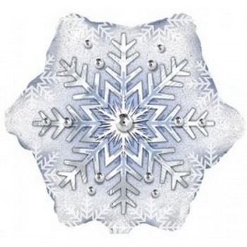 Palloncino Mylar 45 cm. Prism Pattern Snowflake