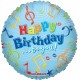Palloncino Mylar 45 cm. R - Happy Birthday To You