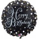 Palloncino Mylar 45 cm. R - Sparkling Happy Birthday