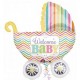 Palloncino Mylar Super Shape 78 cm. Baby Brights Carriage