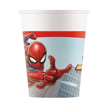 Coordinato Spider-Man - Bicchiere Carta 200 ml. - 8 pz.