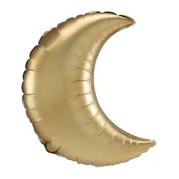 Palloncino Mylar Super Shape 91 cm. Luna Grande Oro Satinata