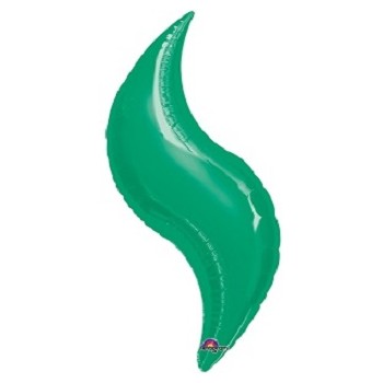 Palloncino Mylar Super Shape 91 cm. Curva Verde