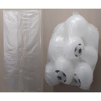 Bustone / Sacco - HDPE trasparente per palloncini ( 60 + 20 + 20 x 130 cm. ) Contiene fino a 15 palloncini da 30 cm.