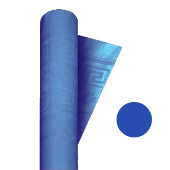Coordinato Blu - Tovaglia Damascata in Carta - 1,20 x 7 mt.