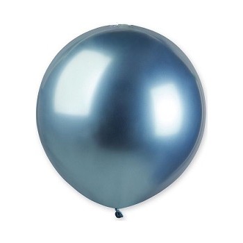 Palloncino in Lattice Chrome 48 cm. Blu