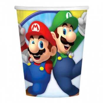 Coordinato Super Mario - Bicchiere Carta 250 ml. - 8 pz.