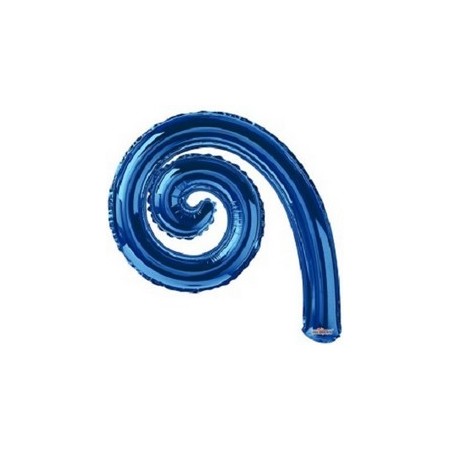 Palloncino Mylar Mini Shape 35 cm. Spirale Blu