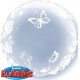 Palloncino Bubble 61 cm. Rose e Farfalle