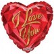 Palloncino Mylar Mini Shape 22 cm.I Love You Gem Heart