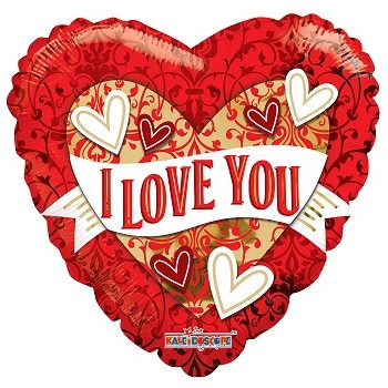 Palloncino Mylar 45 cm. I Love You Ornament Heart