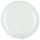 Palloncino Mylar 45 cm. Rotondo Bianco