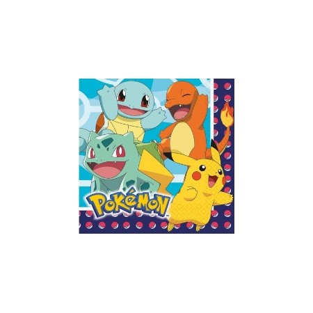 Coordinato Pokémon - Tovagliolo 33x33 cm. - 20 pz.