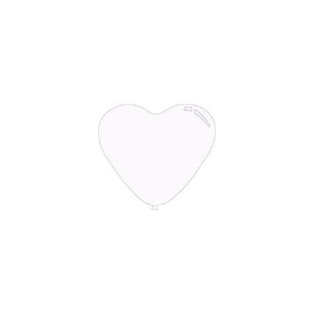 Palloncino in Lattice Cuore 12,5 cm. Bianco - 100 pz