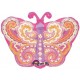 Palloncino Mylar 45 cm. Junior Shape Pink Teal Butterfly