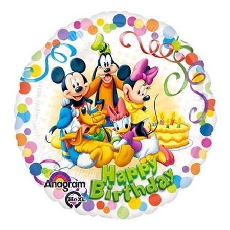 Palloncino Mylar 45 cm. Mickey & Friends Party HBD