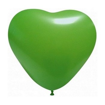 Palloncino in Lattice Cuore 25 cm. Verde Scuro