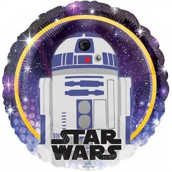 Palloncino Mylar 45 cm. Star Wars Galaxy R2-D2