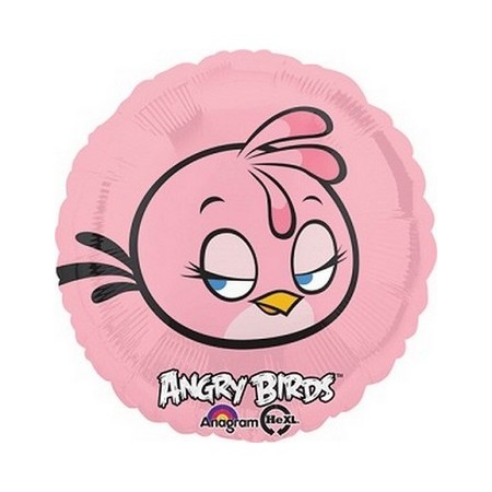 Palloncino Mylar 45 cm. Pink Angry Birds