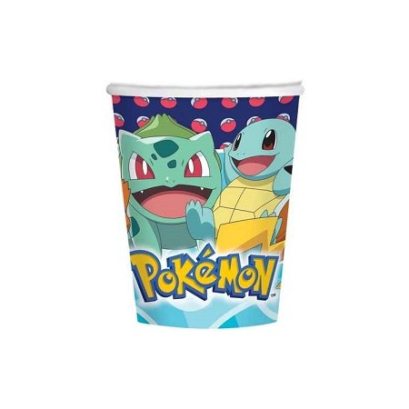 Coordinato Pokémon - Bicchiere Carta 250 ml. - 8 pz.