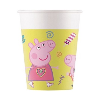 Coordinato Peppa Pig - Bicchiere Plastica 200 ml. - 8 pz.