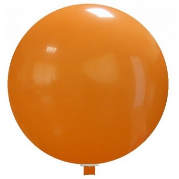 Palloncino in Lattice Rotondo 150 cm. Arancione - Piatto. Si consiglia valvola di chiusura