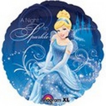 Palloncino Mylar 45 cm. Princess Cinderella Night To Sparkle 