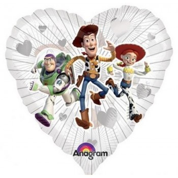 Palloncino Mylar 45 cm. Toy Story Movie Clearly Love
