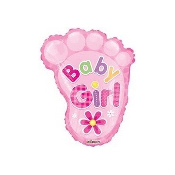Palloncino Mylar Mini Shape 35 cm. Girl - Baby Girl Foot