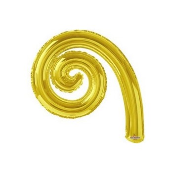 Palloncino Mylar Mini Shape 35 cm. Spirale Oro